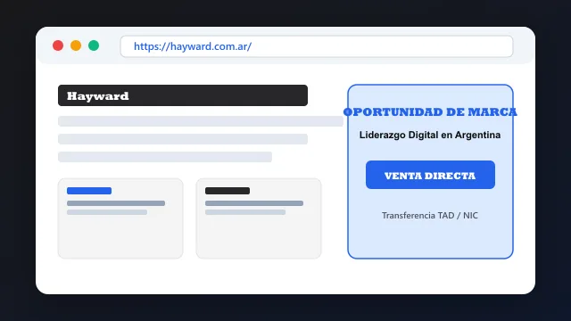Modelo de aplicación comercial y proyectos digitales para hayward.com.ar